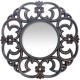 14740052 Καθρέπτης Τοίχου ArteLibre Μαύρο Πλαστικό Φ45.7x4.6cm Μαύρο