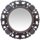 14740069 Καθρέπτης Τοίχου ArteLibre Μαύρο Πλαστικό Φ56x4.8cm Μαύρο