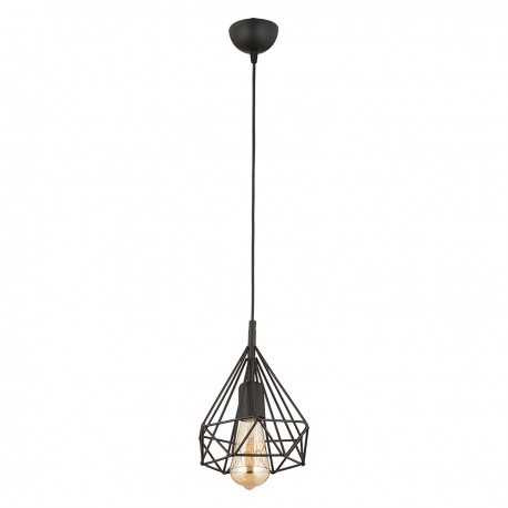 14780047 Φωτιστικό Κρεμαστό ArteLibre BIE Μαύρο Μέταλλο 14x80cm