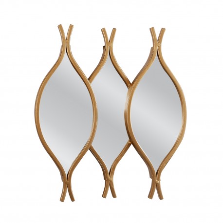 14790011 Καθρέπτης Τοίχου ArteLibre AMRAS Χρυσό Μέταλλο/Γυαλί 31.5x3x33cm Χρυσό