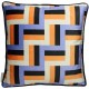 05153601 Μαξιλάρι ArteLibre Γεωμετρικά Σχήματα Πολύχρωμο Βελούδο 45x45cm Πολύχρωμο