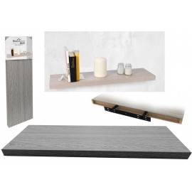 06510359 Ράφι Τοίχου Γκρι Μελαμίνη 80x23.5x3.8cm Γκρι