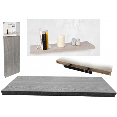 06510359 Ράφι Τοίχου Γκρι Μελαμίνη 80x23.5x3.8cm Γκρι