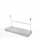 06510437 Ράφι Κρεμαστό Ασημί Μέταλλο 45x19x27cm Ασημί