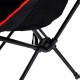 14660028 Καρέκλα Παραλίας ArteLibre KAUAI Μαύρο/Κόκκινο Μέταλλο/Ύφασμα 55x44x89cm Μαύρο/Κόκκινο