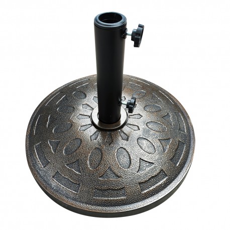 14660077 Βάση Ομπρέλας ArteLibre SOCOTRA 15kg Μαύρο Τσιμέντο/Πλαστικό 48x8cm Μαύρο