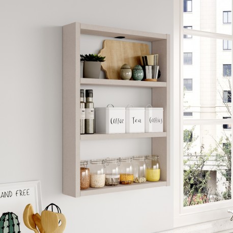 15350124 Ράφι Τοίχου ArteLibre EARLS Μπεζ Μοριοσανίδα 43.2x9x60cm Μπεζ