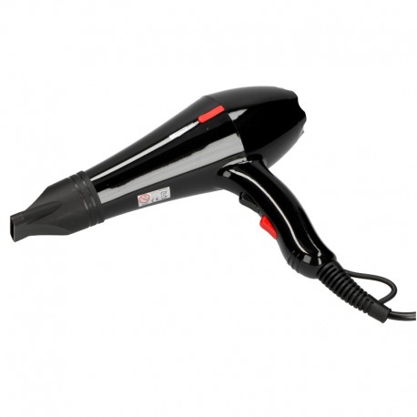 06511754 Πιστολάκι Μαλλιών Με 2 Ταχύτητες 2 Επίπεδα Θερμότητας Μαύρο 2000W