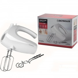 06512434 Μίξερ Χειρός 5 Ταχύτητες Λευκό 200W Dictrolux