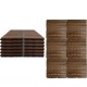 06512914 Σετ 6 Πλακίδια Καφέ Ακακία/Πλαστικό 30x30x1.9cm