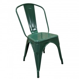14600122 Καρέκλα ArteLibre Βιομηχανικού Τύπου Vintage TOLIKO Πράσινο Μέταλλο 44x49x84cm Πράσινο