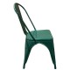 14600122 Καρέκλα ArteLibre Βιομηχανικού Τύπου Vintage TOLIKO Πράσινο Μέταλλο 44x49x84cm Πράσινο