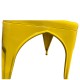 14600124 Καρέκλα ArteLibre Βιομηχανικού Τύπου Vintage TOLIKO Κίτρινο Μέταλλο 44x49x84cm Κίτρινο