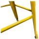 14600137 Σκαμπό Bar ArteLibre Βιομηχανικού Τύπου Vintage SILANO Κίτρινο Μέταλλο 42x42x76cm Κίτρινο