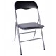 14330001 Kαρέκλα πτυσσόμενη ArteLibre Regale Μαύρο 44x48x82cm Γκρι/Μαύρο
