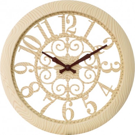 14740032 Ρολόι Τοίχου ArteLibre Φυσικό Πλαστικό Φ35cm Φυσικό
