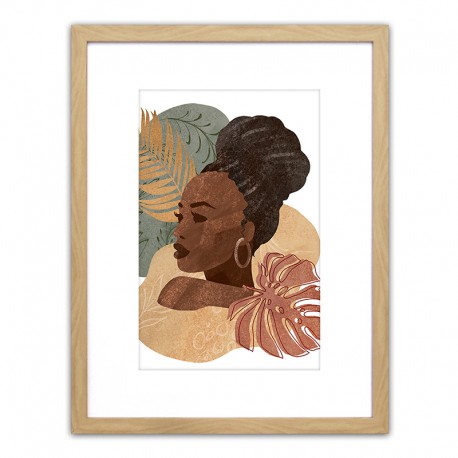 14680014 Πίνακας Σε Κορνίζα ArteLibre Πλαστικό -Πορταίτο Γυναίκας II- 35x45x1.8cm