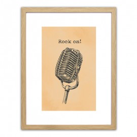 14680062 Πίνακας Σε Κορνίζα ArteLibre Πλαστικό -Rock On!- 35x45x1.8cm