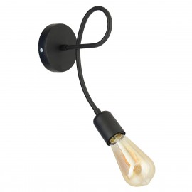 14780001 Φωτιστικό Τοίχου ArteLibre ALE Μαύρο Μέταλλο 17x28cm