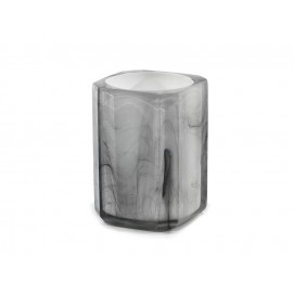 06510127 Ποτηροθήκη Γκρι Με Υφή Μαρμάρου Πλαστικό 7.3x10.3cm