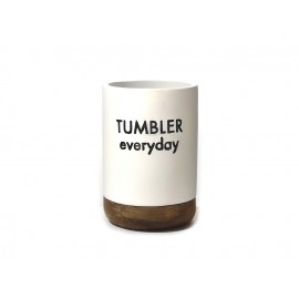 06510367 Ποτηροθήκη -Tumbler Everyday- Λευκό Polyresin