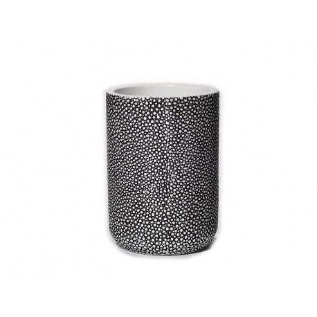 06510382 Ποτηροθήκη Λευκό/Μαύρο Polyresin