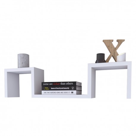 14870208 Ράφι Τοίχου ArteLibre ESTERLINE Λευκό Μοριοσανίδα 70x11.7x15cm Λευκό