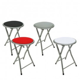 06511119 Σκαμπό Πτυσσόμενο Μέταλλο Φ30x45cm Σε 4 Χρώματα Πολύχρωμο