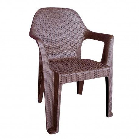 14720036 Καρέκλα Κήπου ArteLibre POLO Καφέ Πλαστικό 60x47x85cm Καφέ
