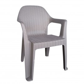 14720037 Καρέκλα Κήπου ArteLibre POLO Ανθρακί Πλαστικό 60x47x85cm Γκρι