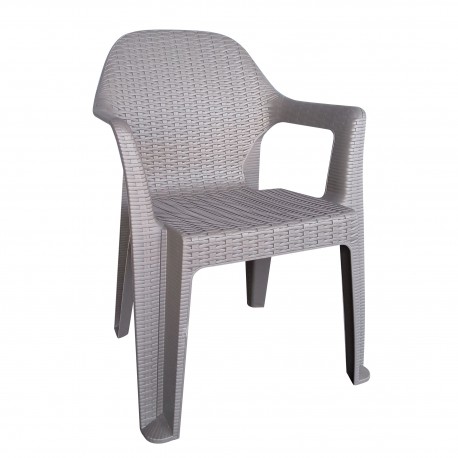 14720037 Καρέκλα Κήπου ArteLibre POLO Ανθρακί Πλαστικό 60x47x85cm Γκρι