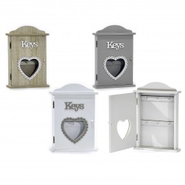 06511168 Κλειδοθήκη -Keys- 6 Θέσεων Ξύλο 20x5x30cm Σε 3 Χρώματα Πολύχρωμο