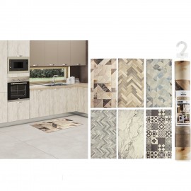 06512461 Χαλί Απορροφητικό Πολύχρωμο Πολυεστέρας 100x50x0.4cm Σε 6 Σχέδια