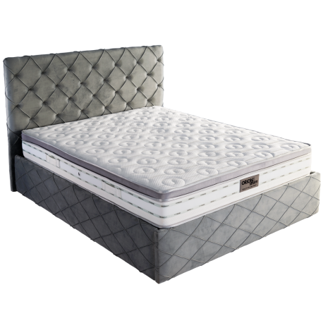 8747364810978-1 280 A Κρεβάτι NEFELI Χωρίς Μηχανισμό Με ύφασμα Mexico, Πλάτος 160, Μήκος 200