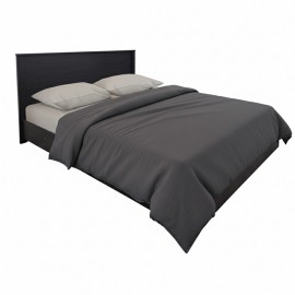 383-000102 Κρεβάτι Athos pakoworld σε wenge απόχρωση 160x200εκ