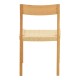 263-000061 Καρέκλα Karlinda pakoworld ξύλο οξιάς-έδρα σχοινί σε φυσική απόχρωση 47.5x55x81εκ