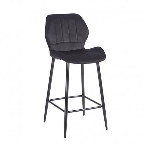 43-2800-1 DYLAN BLACK VELVET ΥΦΑΣΜΑ 65εκ. ΣΚΑΜΠΟ ΜΕΤΑΛΛΙΚΟ 46X45X65-95εκ.