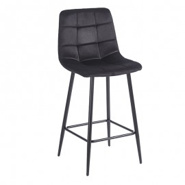 43-2801-1 NORA BLACK VELVET ΥΦΑΣΜΑ 65εκ. ΣΚΑΜΠΟ ΜΕΤΑΛΛΙΚΟ 45X41X65-99εκ.