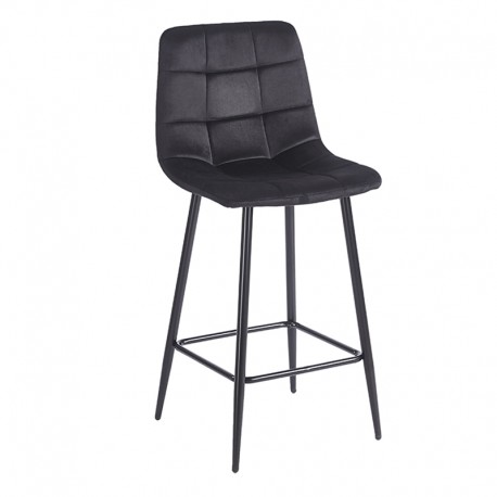 43-2801-1 NORA BLACK VELVET ΥΦΑΣΜΑ 65εκ. ΣΚΑΜΠΟ ΜΕΤΑΛΛΙΚΟ 45X41X65-99εκ.