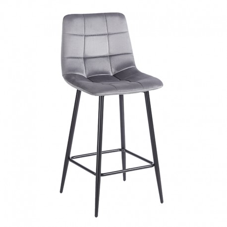 43-2801 NORA GREY VELVET ΥΦΑΣΜΑ 65εκ. ΣΚΑΜΠΟ ΜΕΤΑΛΛΙΚΟ 45X41X65-99εκ.