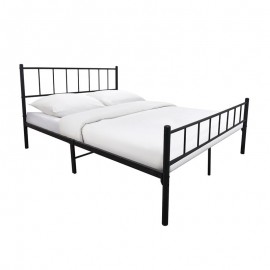 Ε8042,1 TIVO Κρεβάτι Διπλό, για Στρώμα 150x200cm, Μέταλλο Βαφή Μαύρο