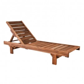 Ε228,1 LUGANO Ξαπλώστρα Εμποτισμού Pine, Απόχρωση Καρυδί