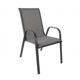 14450020 Πολυθρόνα Μεταλλική ArteLibre Neptune Γκρι 55x75x95cm Γκρι