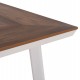 ΤΡΑΠΕΖΙ ΑΛΟΥΜΙΝΙΟΥ TABER HM5131.11 ΛΕΥΚΟ ΜΕ POLYWOOD TOP 200x100x75Υεκ