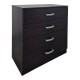383-000296 Σετ Κρεβατοκάμαρας Athos Wenge με Κρεβάτι 90x190εκ Σετ 3τεμ
