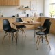 200-001527 Τραπεζαρία με Καρέκλες Julita μαύρο και Τραπέζι Polkan oak 120x60x73εκ Σετ 5τεμ