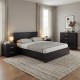 383-000316 Σετ Κρεβατοκάμαρας Athos Wenge με Κρεβάτι 160x200εκ Σετ 4τεμ