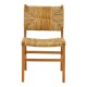 336-000026 Καρέκλα Refane pakoworld σκελετός teak ξύλο με ψάθα σε φυσική απόχρωση 50x58x85εκ