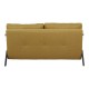 024-000055 Καναπές 2θέσιος-κρεβάτι Fancy pakoworld ύφασμα σε κίτρινη απόχρωση με μαύρο πόδι 150x92x77εκ