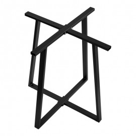 355-000027 Βάση τραπεζιού μπαρ Mulbe I pakoworld μεταλλική σε μαύρη απόχρωση 50x50x90εκ